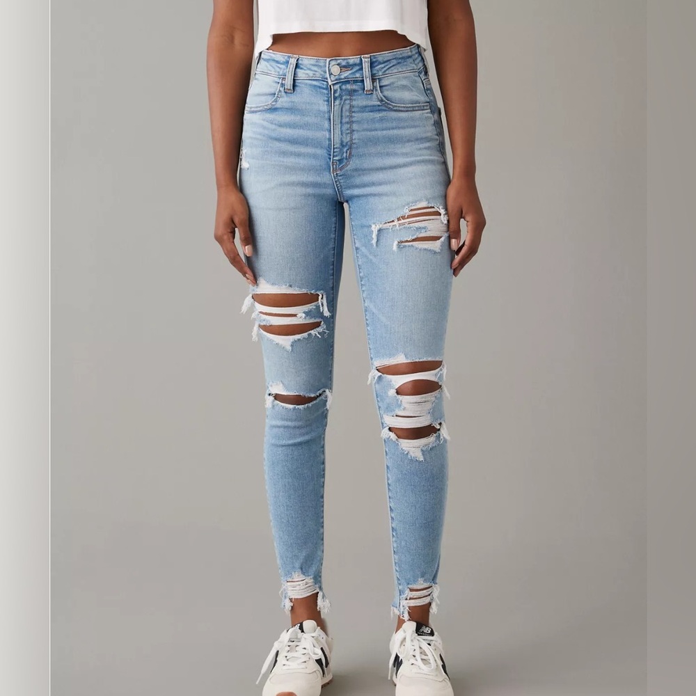 AE next level ripped super high-waisted jegging